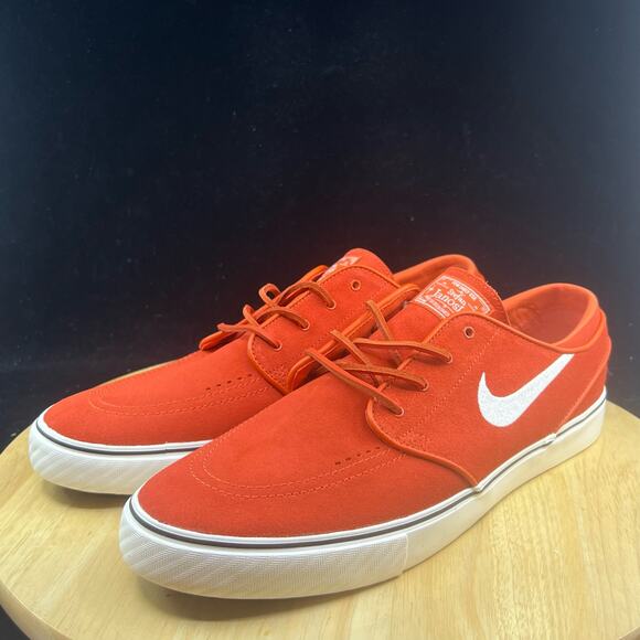Nike Mens Zoom Stefan Janoski Orange White Suede Skate Shoes Sz 10.5  FD6757-800 - Picture 2 of 8